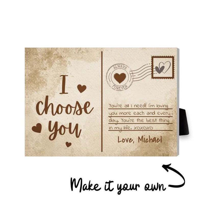 Love Postcard Desktop Canvas