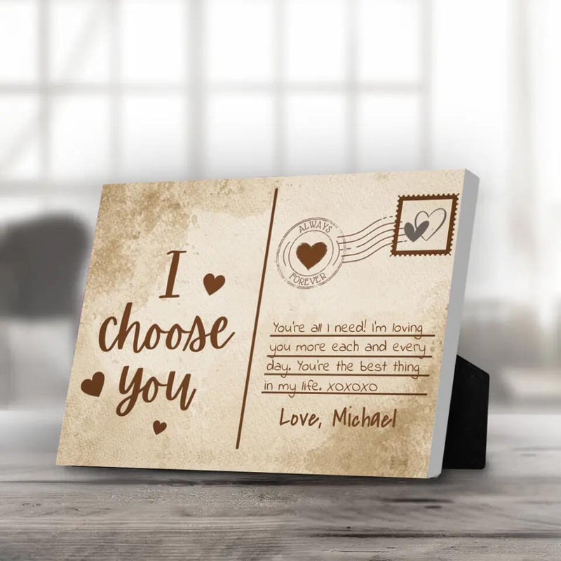 Love Postcard Desktop Canvas