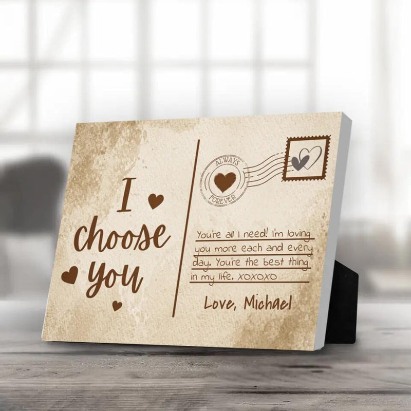 Love Postcard Desktop Canvas