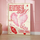 Modern pink and orange more amor por favor love quote wall art bedroom