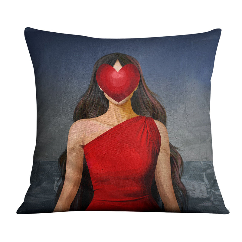 Love Wear a Red Dress Cushion