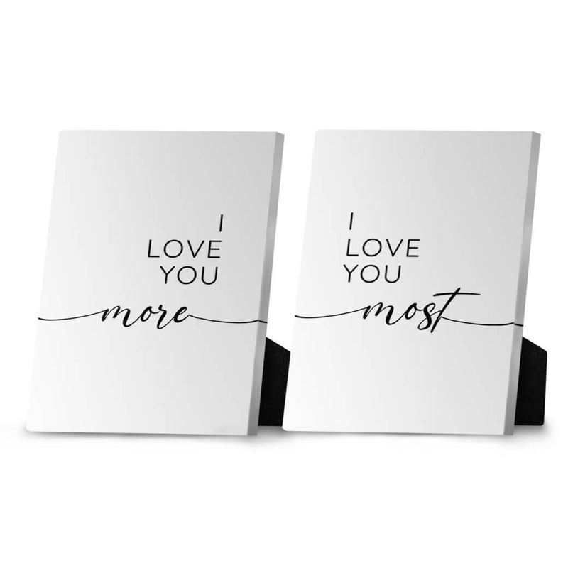 Love You More Desktop Canvas