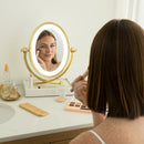 Brooklyn LED Lighted Makeup Mirror with Magnification & Marble Tray