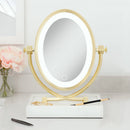 Brooklyn LED Lighted Makeup Mirror with Magnification & Marble Tray