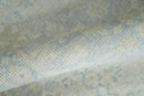Low Pile 2x3 Hand Knotted Gray, Beige and Ivory Traditional Oushak Wool Rug
