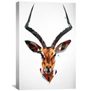 Low Poly Antelope Light Canvas