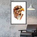 Low Poly Eagle 1 Light Canvas