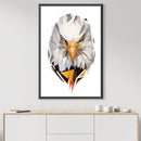 Low Poly Eagle 2 Light Canvas