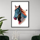 Low Poly Horse Light Canvas