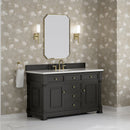 James Martin Brookfield 60" Single Bathroom Vanity, Black Onyx