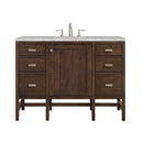 James Martin Addison 48" Single Bathroom Vanity, Mid-Century Acacia