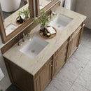 James Martin Bristol 60" Double Bathroom Vanity, Saddle Brown