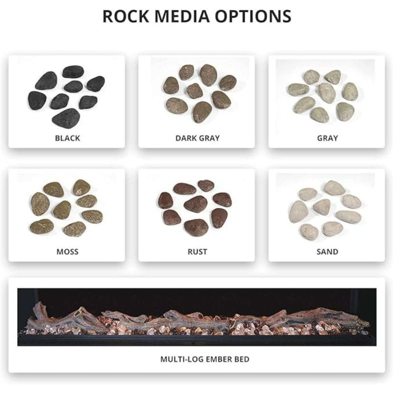 Modern Flames Landscape Pro Multi 56" Linear Multi-Sided Electric Fireplace With Hybrid Flame Technology [LPM-5616V2] (SAK67390)