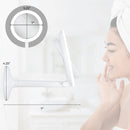 Hudson Lighted Makeup Mirror with Magnification & Suction Cup