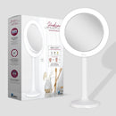 Hudson Lighted Makeup Mirror with Magnification & Suction Cup