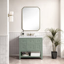 James Martin Breckenridge 36" Single Bathroom Vanity, Smokey Celadon