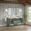 James Martin Breckenridge 60" Double Bathroom Vanity, Smokey Celadon