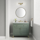 James Martin Chicago 36" Single Bathroom Vanity, Smokey Celadon