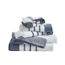 Decorative Cotton Stripe Bath Towel Set - Noelle Collection by Great Bay Home
