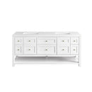 James Martin Breckenridge 72" Double Bathroom Vanity, Bright White