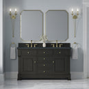 James Martin Brookfield 60" Double Bathroom Vanity, Black Onyx