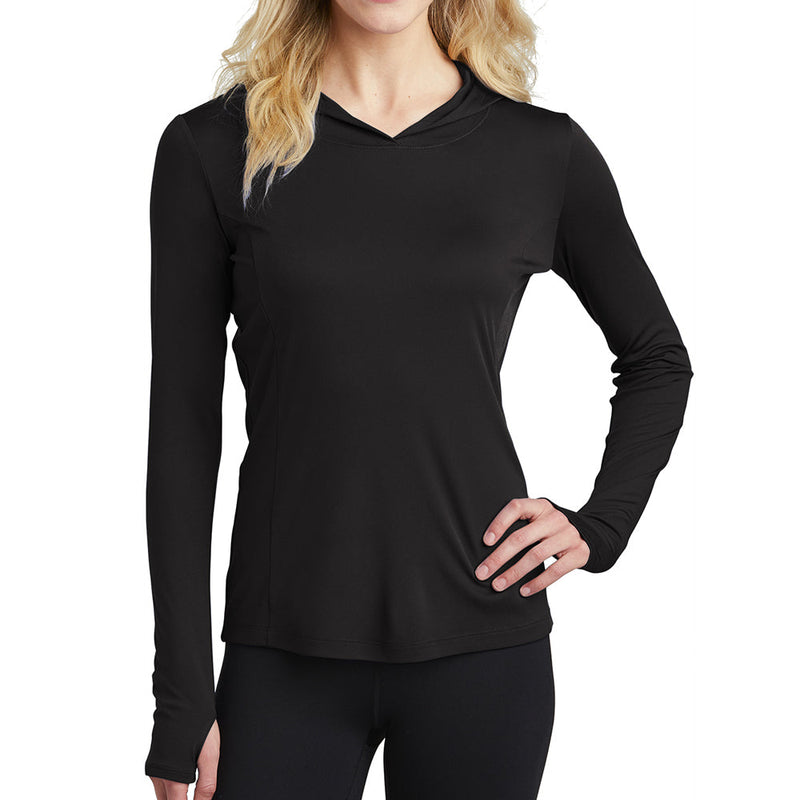 Ladies Big Size PosiCharge Hooded Pullover