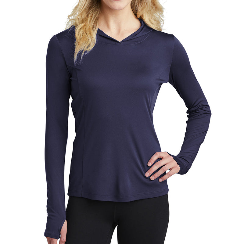 Ladies Big Size PosiCharge Hooded Pullover