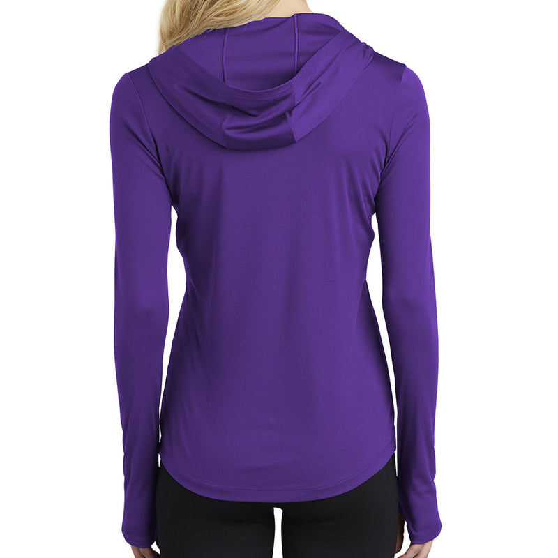 Ladies Big Size PosiCharge Hooded Pullover