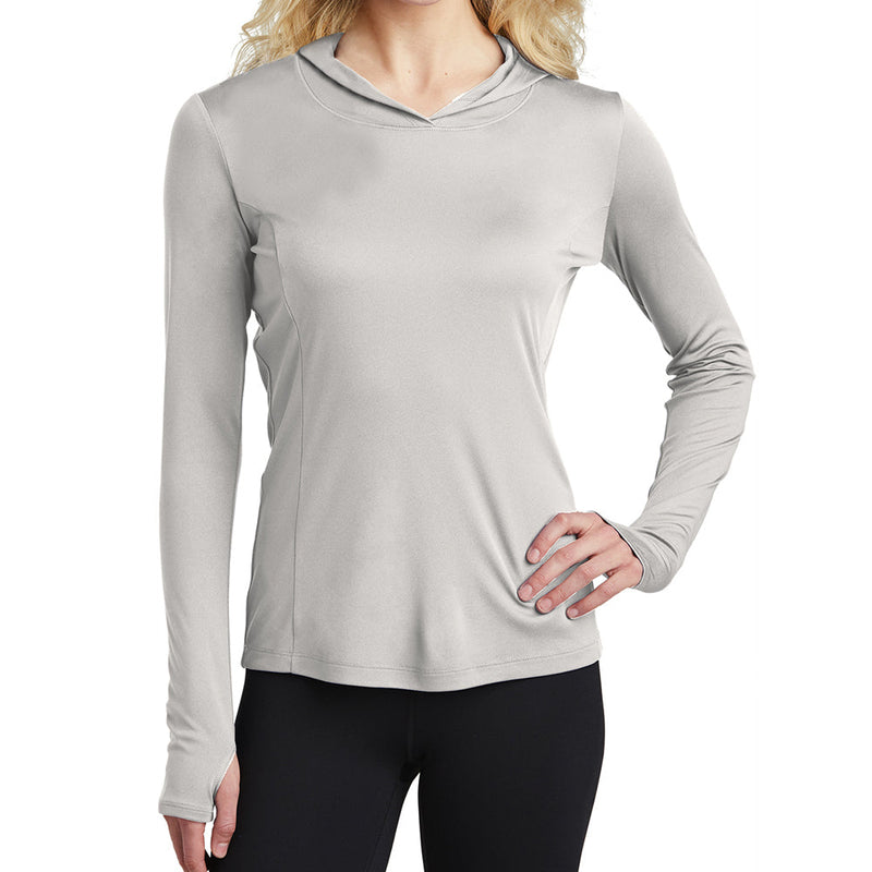 Ladies Big Size PosiCharge Hooded Pullover