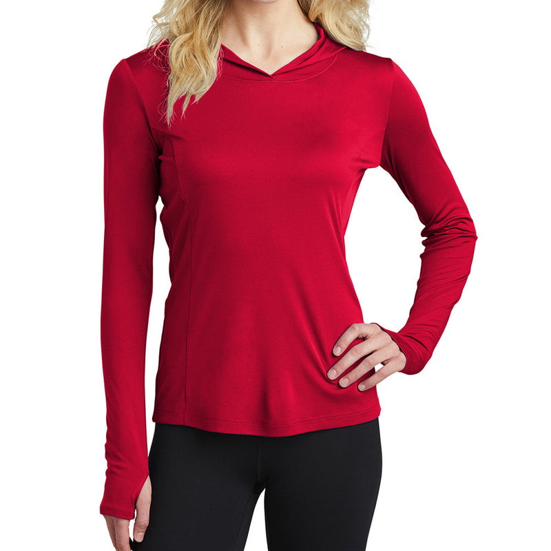 Ladies Big Size PosiCharge Hooded Pullover