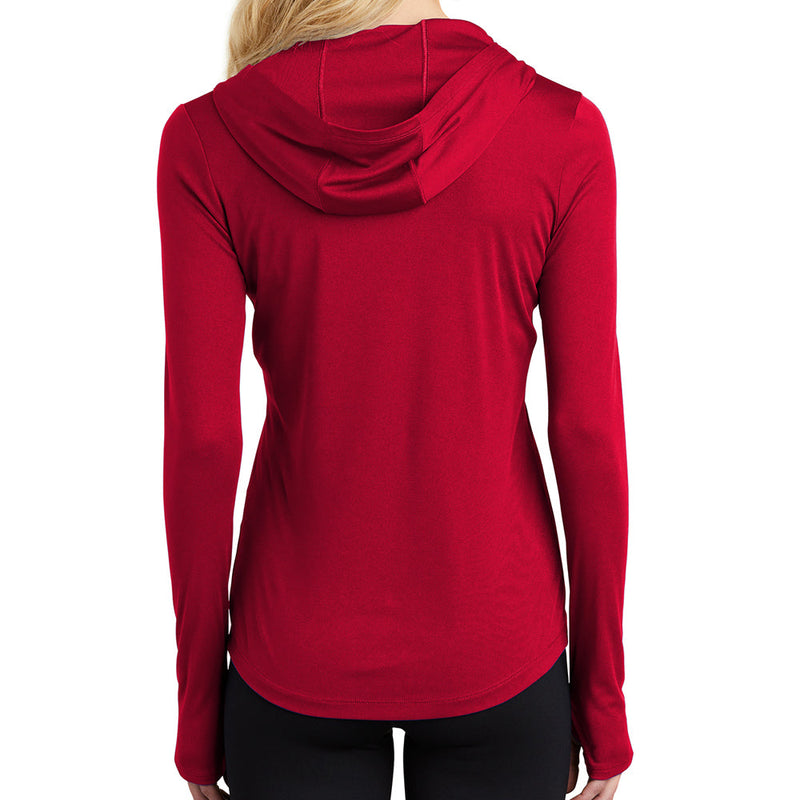 Ladies Big Size PosiCharge Hooded Pullover