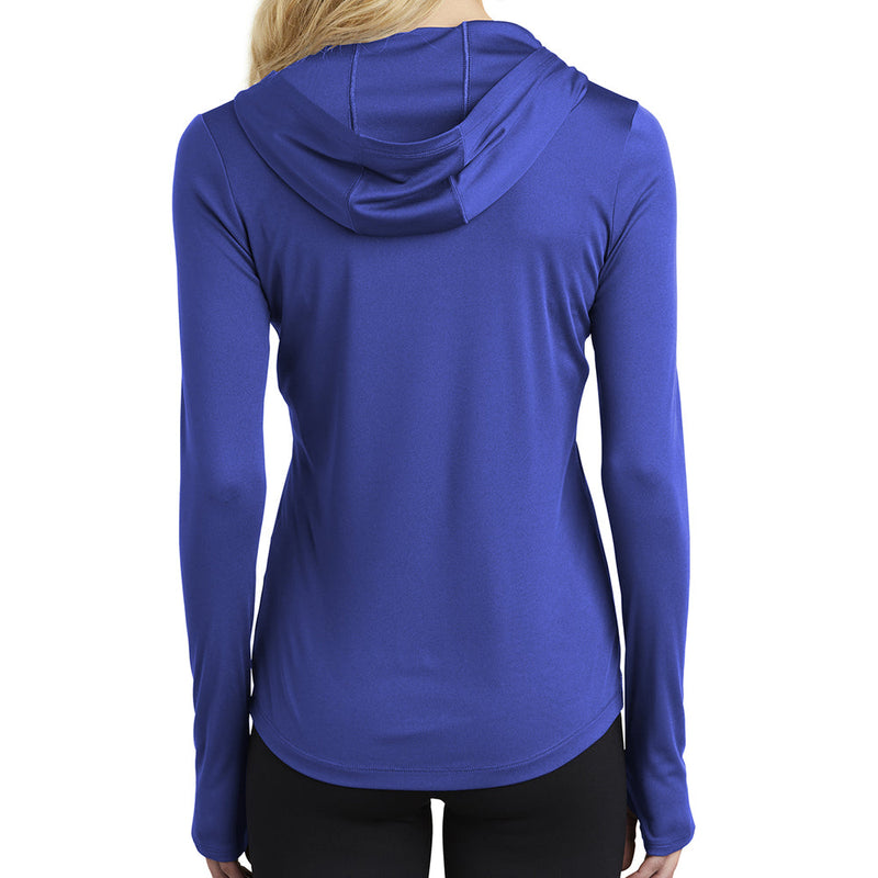 Ladies Big Size PosiCharge Hooded Pullover