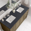 James Martin Chicago 60" Double Bathroom Vanity, Walnut Whisper