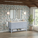 James Martin Breckenridge 60" Double Bathroom Vanity, Serenity Blue