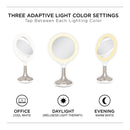 Mood Therapy Lighted Makeup Mirror with Magnification