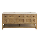 James Martin Breckenridge 72" Double Bathroom Vanity, Light Natural Oak