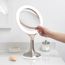 Solana Lighted Makeup Mirror with Magnification & Touch Pad