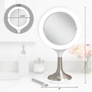 Solana Lighted Makeup Mirror with Magnification & Touch Pad