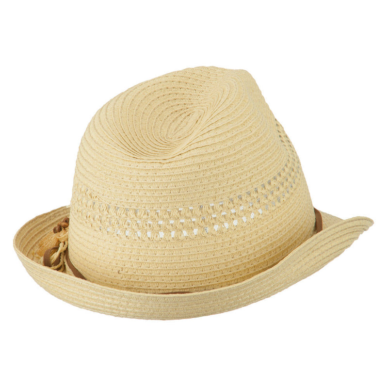 Ladies Toyo Braid Fedora Hat