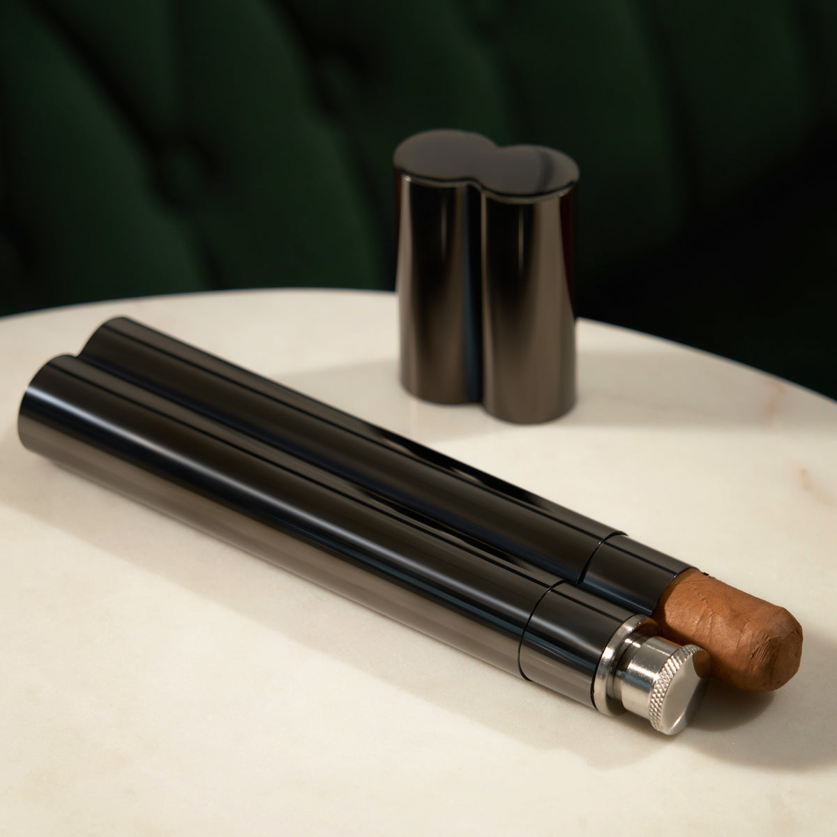 Warren Cigar Holder and Flask, photo 3 of 5