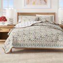 Floral Boho Printed Cotton Quilt Set - Indira Collection by Great Bay Home