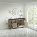 James Martin Breckenridge 60" Single Bathroom Vanity, Whitewashed Oak