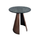 Herse Copper Antiqued Metal Leg Side Table