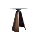 Herse Copper Antiqued Metal Leg Side Table