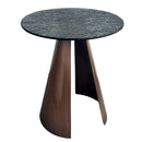 Herse Copper Antiqued Metal Leg Side Table