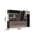 Velor · Modern Office Shelves w/ Lighting & Storage by Arc Grove