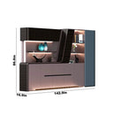 Velor · Modern Office Shelves w/ Lighting & Storage by Arc Grove