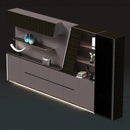 Velor · Modern Office Shelves w/ Lighting & Storage