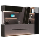 Velor · Modern Office Shelves w/ Lighting & Storage by Arc Grove