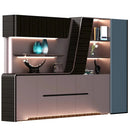 Velor · Modern Office Shelves w/ Lighting & Storage by Arc Grove